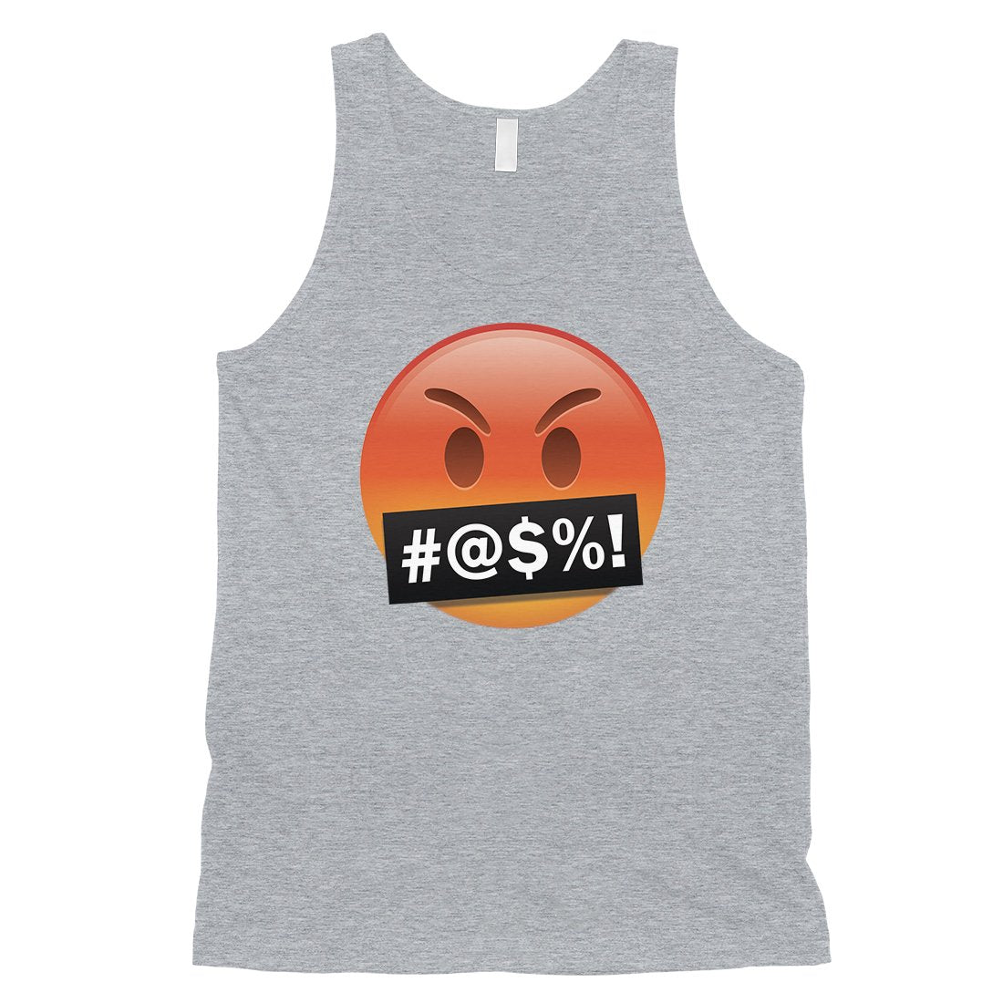 Emoji-Angry Mens Bad Mad Nice Unhappy Silly Emotional Tank Top Gift