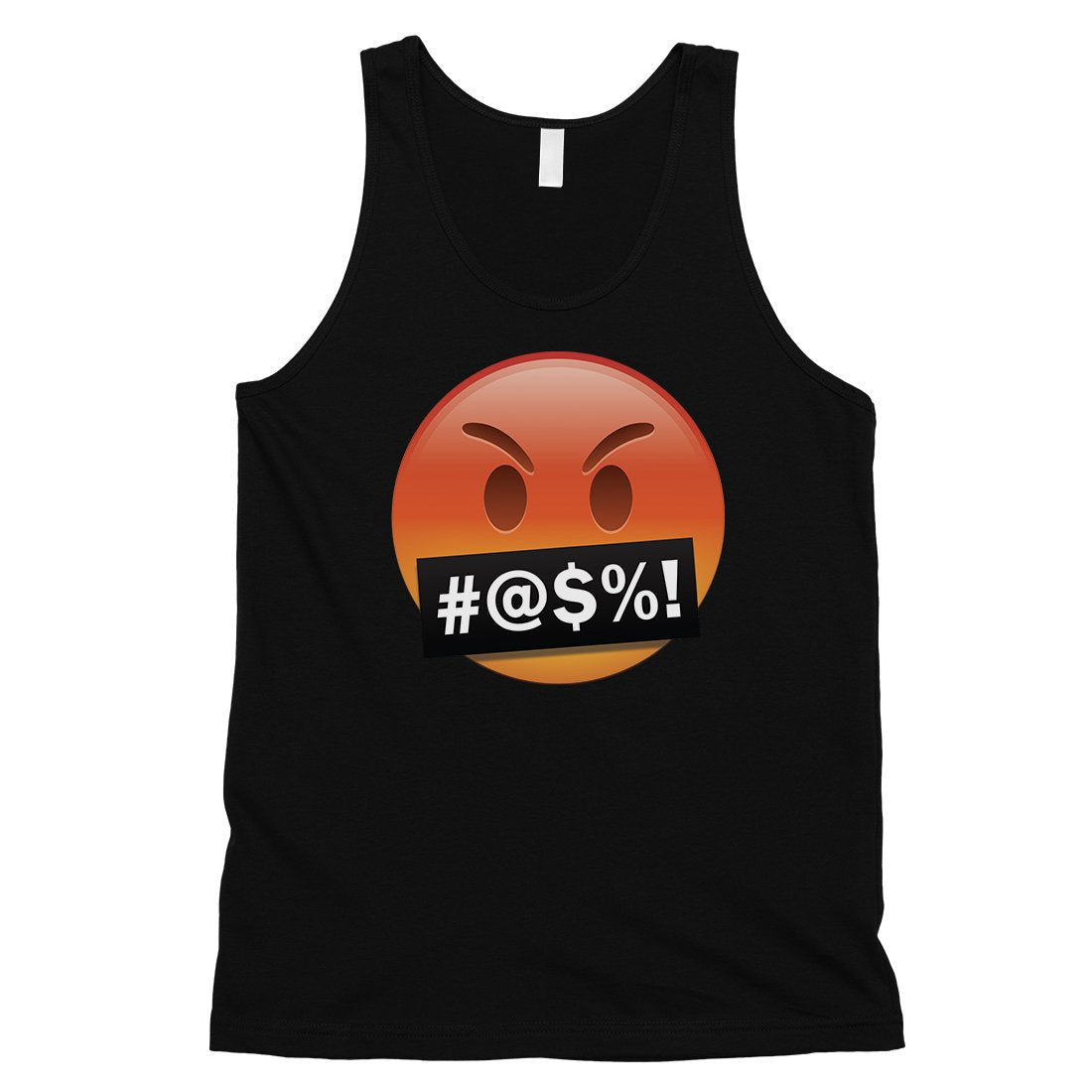 Emoji-Angry Mens Bad Mad Nice Unhappy Silly Emotional Tank Top Gift