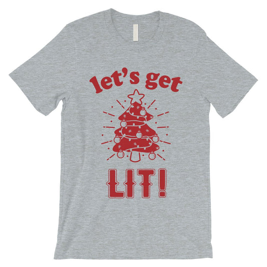 Get Lit Christmas Tree Mens Shirt