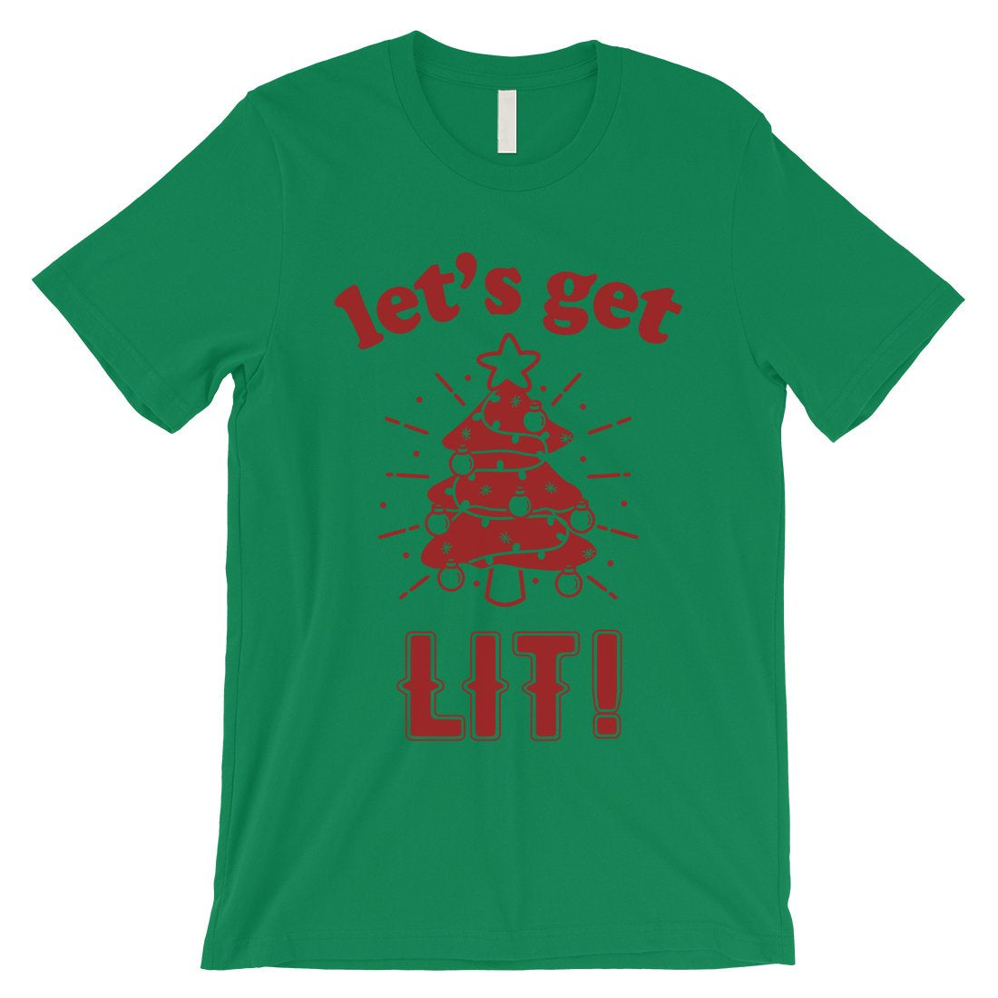 Get Lit Christmas Tree Mens Shirt