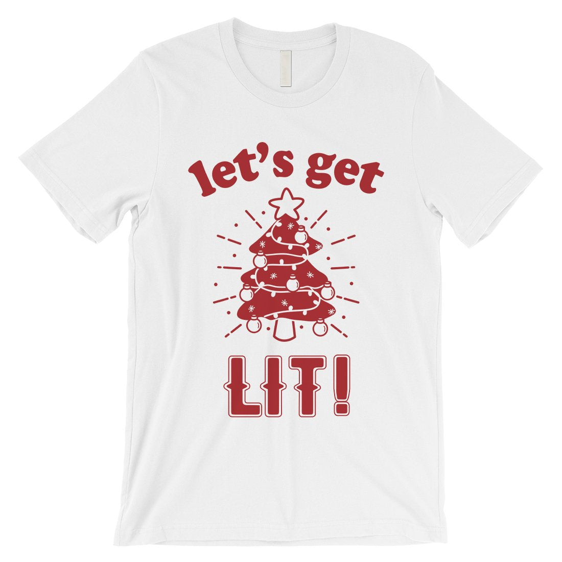 Get Lit Christmas Tree Mens Shirt