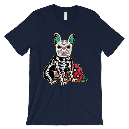Frenchie Day Of Dead Funny Halloween Costume Cute Mens T-Shirt