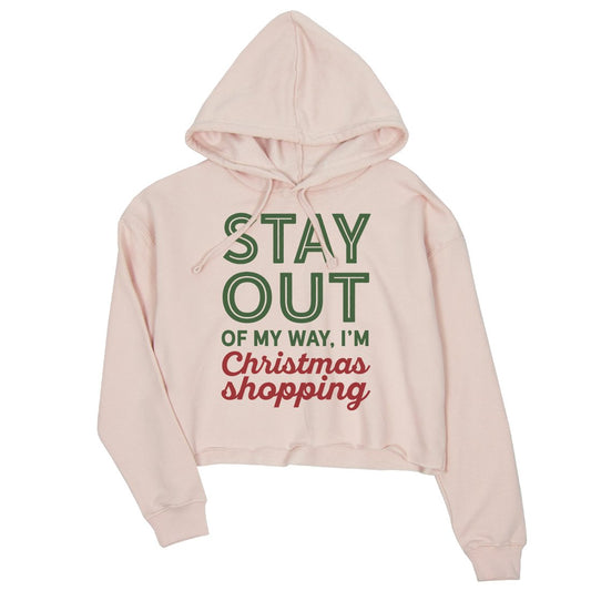 Christmas Shopping Crop Hoodie