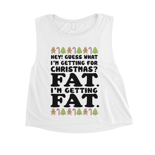Getting Fat Christmas Womens Crop Top