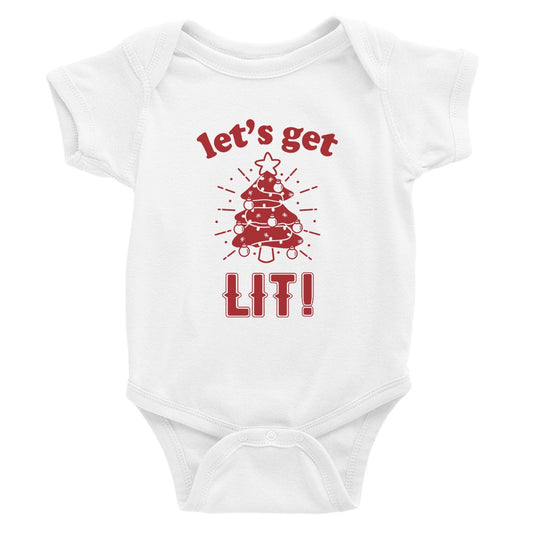 Get Lit Christmas Tree Baby Bodysuit