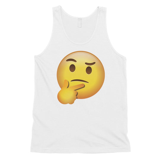Emoji-Thinking Mens Silly Questioning Cool Tank Top Birthday Gift