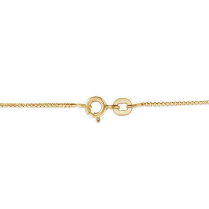 14K Yellow Gold Plated .925 Sterling Silver 1/2 Cttw Champagne Diamond Cross Pendant Necklace (K-L Color, I1-I2 Clarity) - 18"