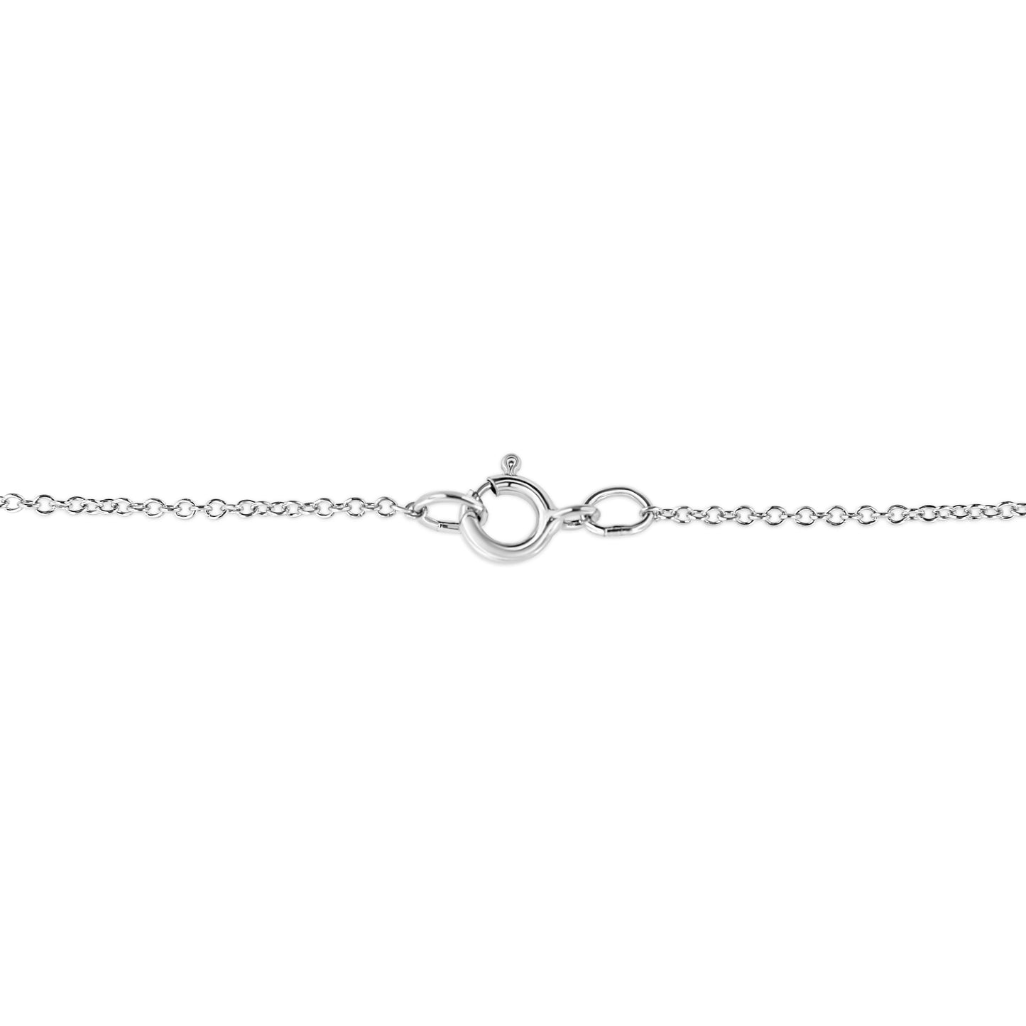 .925 Sterling Silver Pave-Set Diamond Accent Kite Shape 18" Pendant Necklace (I-J Color, I1-I2 Clarity)