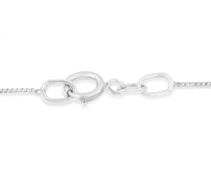 14KT White Gold 1 cttw Diamond Heart Ribbon Pendant Necklace (H-I, I1-I2)