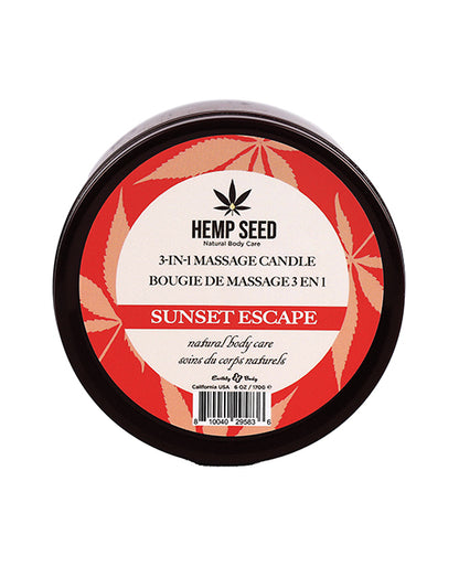 Earthly Body Summer 2023 3 In 1 Massage Candle - 6 Oz Sunset Escape