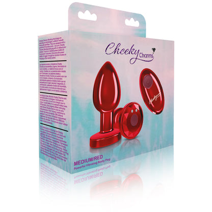 Cheeky Charms - Rechargeable Vibrating Metal Butt Plug With Remote Control