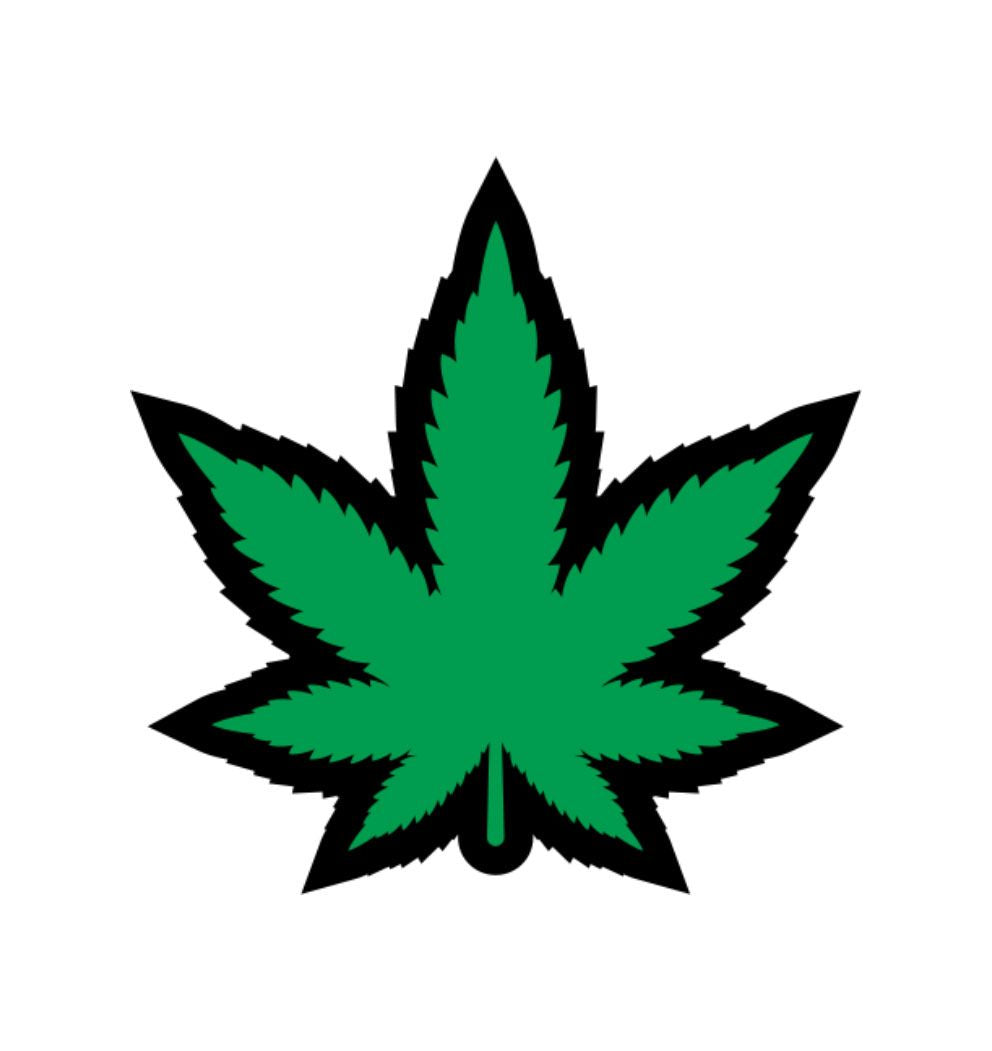 Green Marijuana Leaf Pin