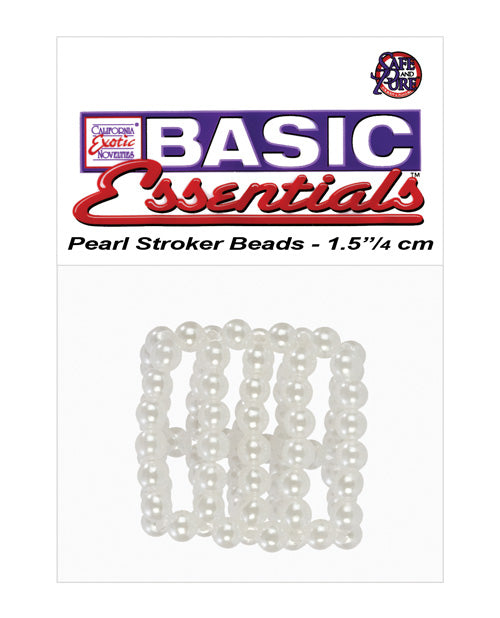 Basic Essentials Pearl Stroker Beads Large