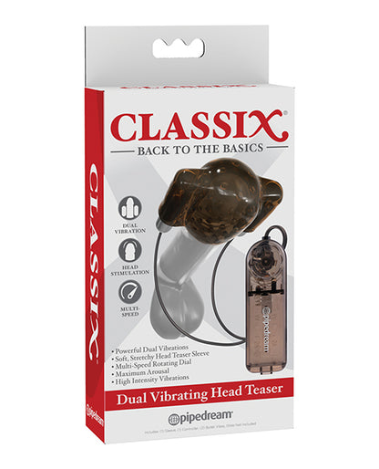 Classix Dual Vibrating Head Teaser Smoke