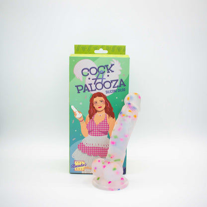 Cock-a-Palooza Confetti Silicone Suction Dildo