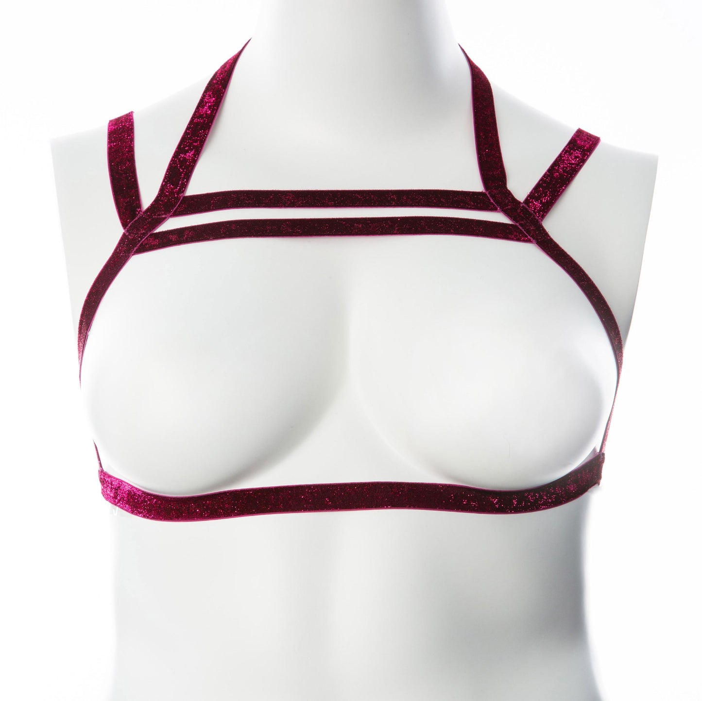 Gender Fluid Sugar Coated Harness - Raspberry Glitter