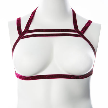 Gender Fluid Sugar Coated Harness - Raspberry Glitter