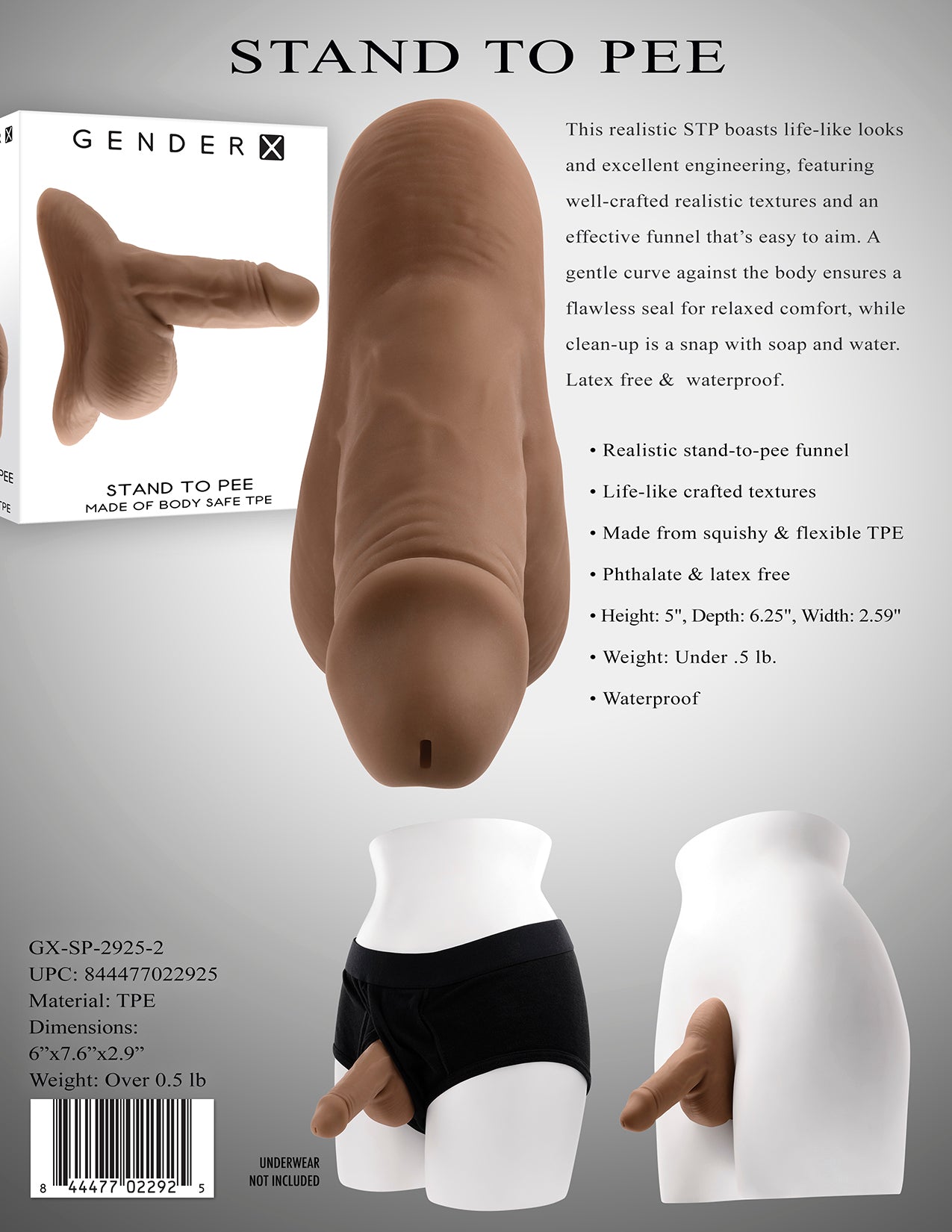 Gender X Stand To Pee Dark Tpe
