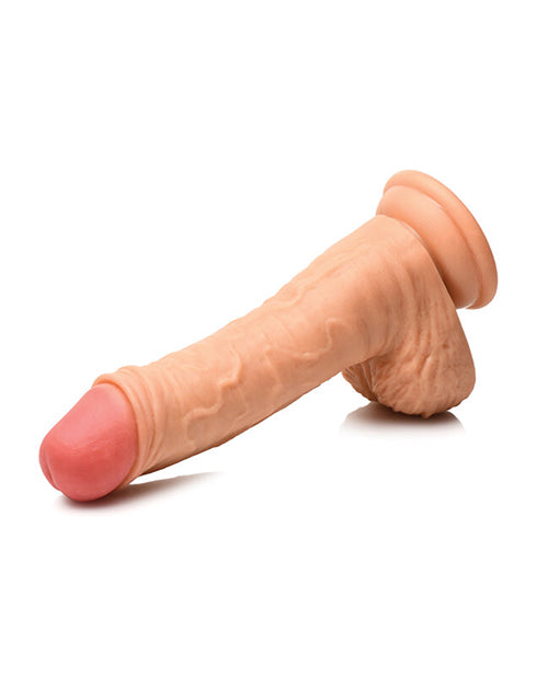 Curve Toys Thinz 7" Uncut Dildo W/balls - Light