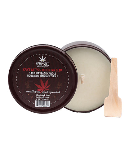 Hemp Seed 3-in-1 Cant Get You Out Of My Sleigh Candle 6 Oz
