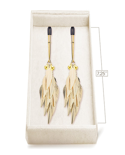 Couture Clips Peacock Plume Luxury Nipple Clamps