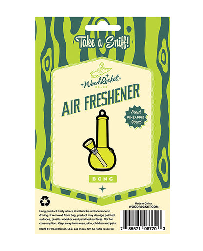 'wood Rocket Bong Air Freshener - Pineapple