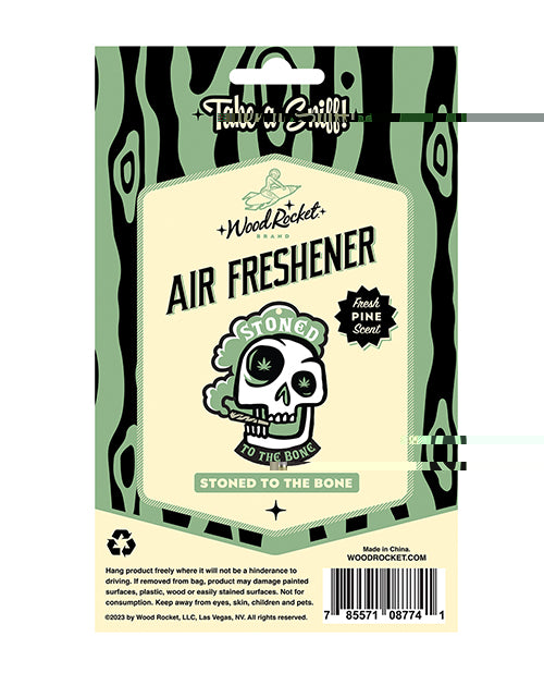 'wood Rocket Stoned To The Bone Air Freshener - Pine