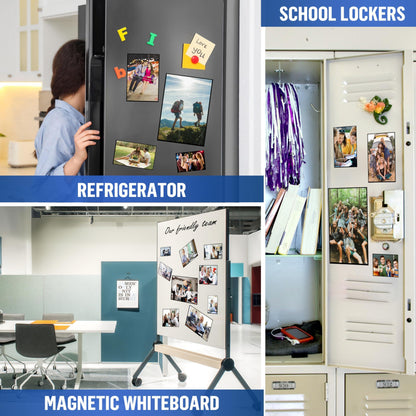 10 Pack Magnetic Frames 8.5 x 11   Magnetic Picture Frames for Fridge Magnetic Picture Frames for Refrigerator Magnetic Photo Sleeves Locker Magnet Frame Magnetic Photo Pockets Magnetic Picture Holder