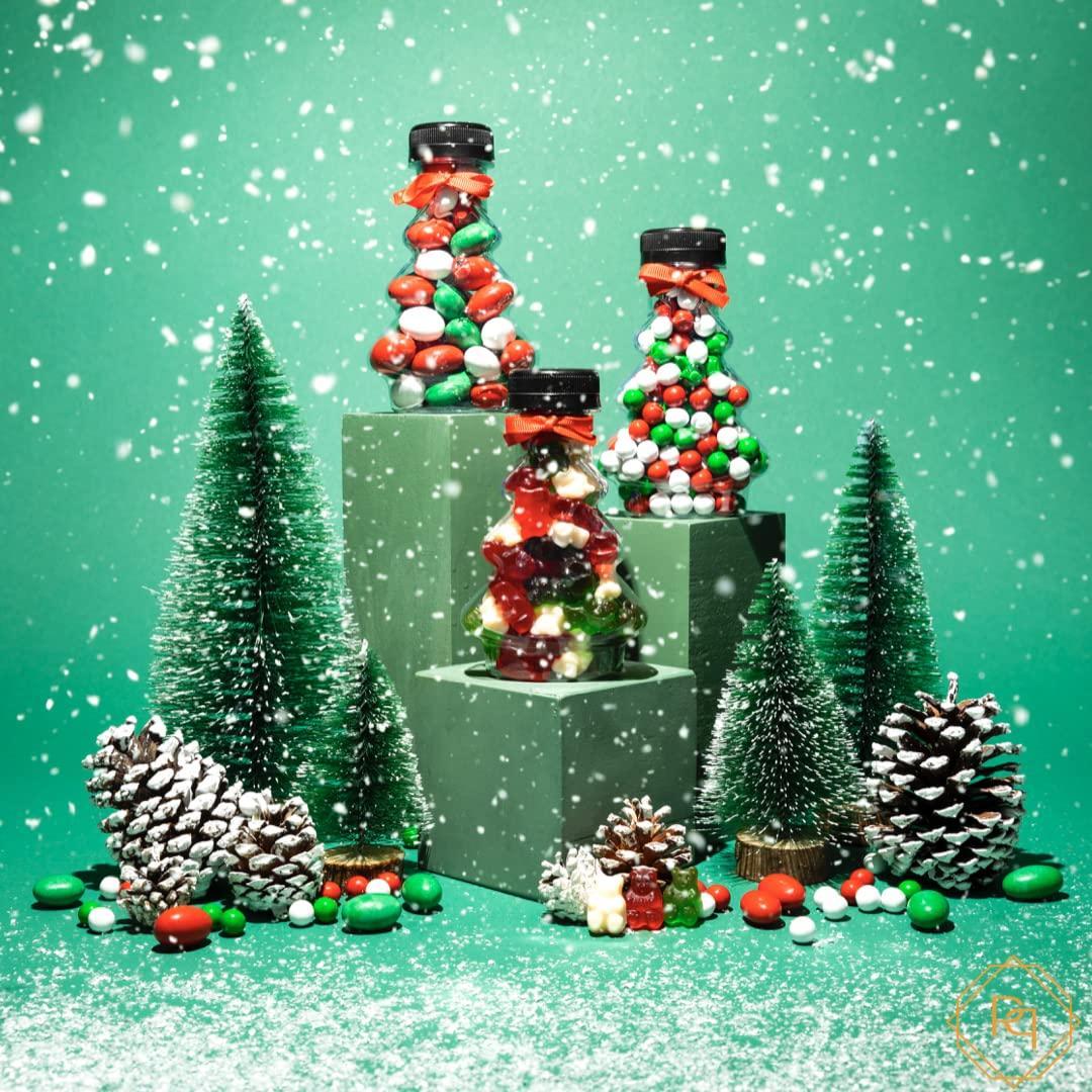 Christmas Tree Stocking Stuffer Mini Filled with candy and chocolate gift (2 pack   Chocolate Pearls)