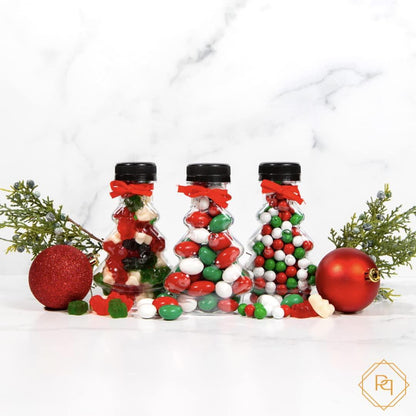 Christmas Tree Stocking Stuffer Mini Filled with candy and chocolate gift (2 pack   Chocolate Pearls)