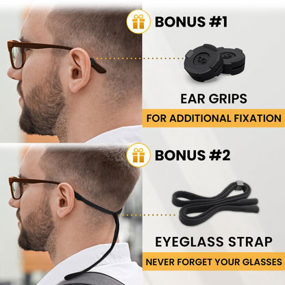 Glasses Nose Grips Non Slip - 6 Pairs Silicone Eyeglass Nose Pads Anti Slip - 1mm x 7mm x 16mm Adhesive Nose Pads Glasses for Comfort - Sunglass Nose Pads Cushion - Glasses Bridge Accessories