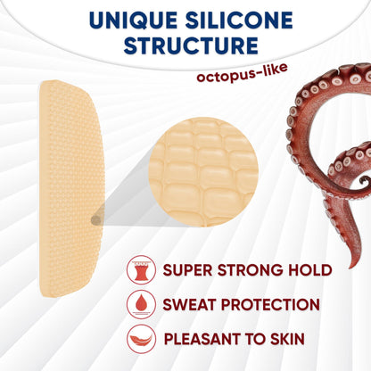 Eyeglass Nose Pads Anti Slip - Eye Glasses Nose Pad 1 mm - Silicone Nose Bridge Pads - Nose Grips Non Slip Piece - Sunglass Nose Pads Guards - (6 Pairs) 1mm x 7mm x 16mm