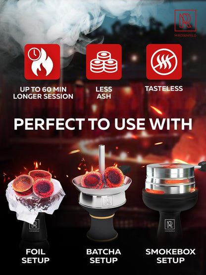 100 pcs Hookah Charcoal Hookah Coals for Hookah   Quick Light Charcoal Tablets   33 mm Charcoal Tablets for Incense   Premium Quality Incense Charcoal Discs   Pack of 100 Charcoal for Incense Burning