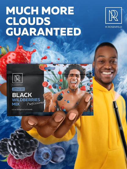 Hookah Flavors Black Wildberries Mix Hookah Flavors 3.5 ounce   Tea Leaves Herbal 100 Gram Hookah Shisha Tobacco Free Hookah Tobacco & Nicotine Free Shisha   Shisha Hookah Flavors (Pack of 1) Black Blueberry Mint