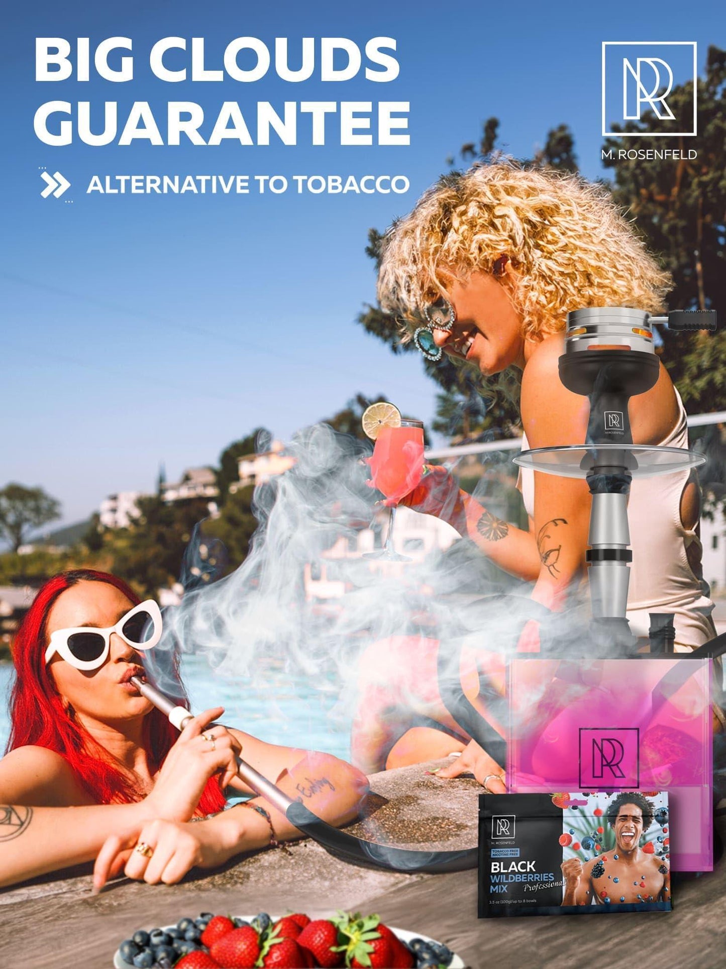 Hookah Flavors Black Wildberries Mix Hookah Flavors 3.5 ounce   Tea Leaves Herbal 100 Gram Hookah Shisha Tobacco Free Hookah Tobacco & Nicotine Free Shisha   Shisha Hookah Flavors (Pack of 1) Black Blueberry Mint