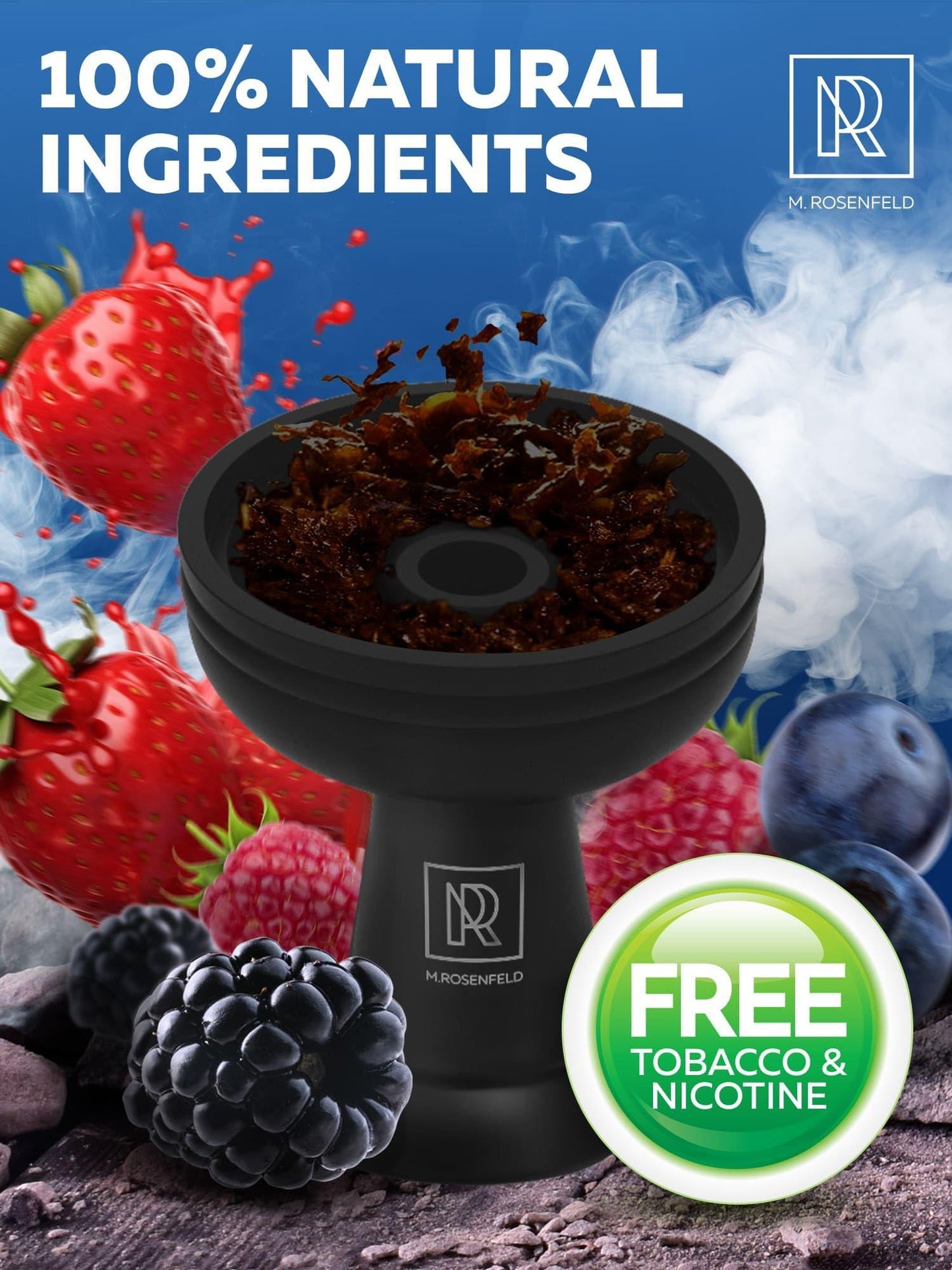 Hookah Flavors Black Wildberries Mix Hookah Flavors 3.5 ounce   Tea Leaves Herbal 100 Gram Hookah Shisha Tobacco Free Hookah Tobacco & Nicotine Free Shisha   Shisha Hookah Flavors (Pack of 1) Black Blueberry Mint
