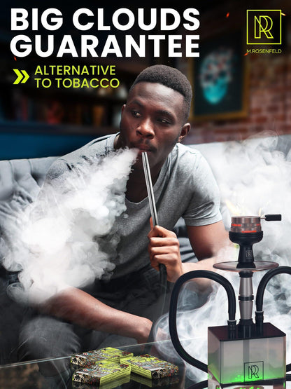 Hookah Flavors Mint   176 ounce (50 gram) Hookah Shisha Tobacco Free Molasses Hookah Tobacco & Nicotine Free Mint Shisha with Real Organic Shisha Hookah Flavors Mint Hookah Flavor