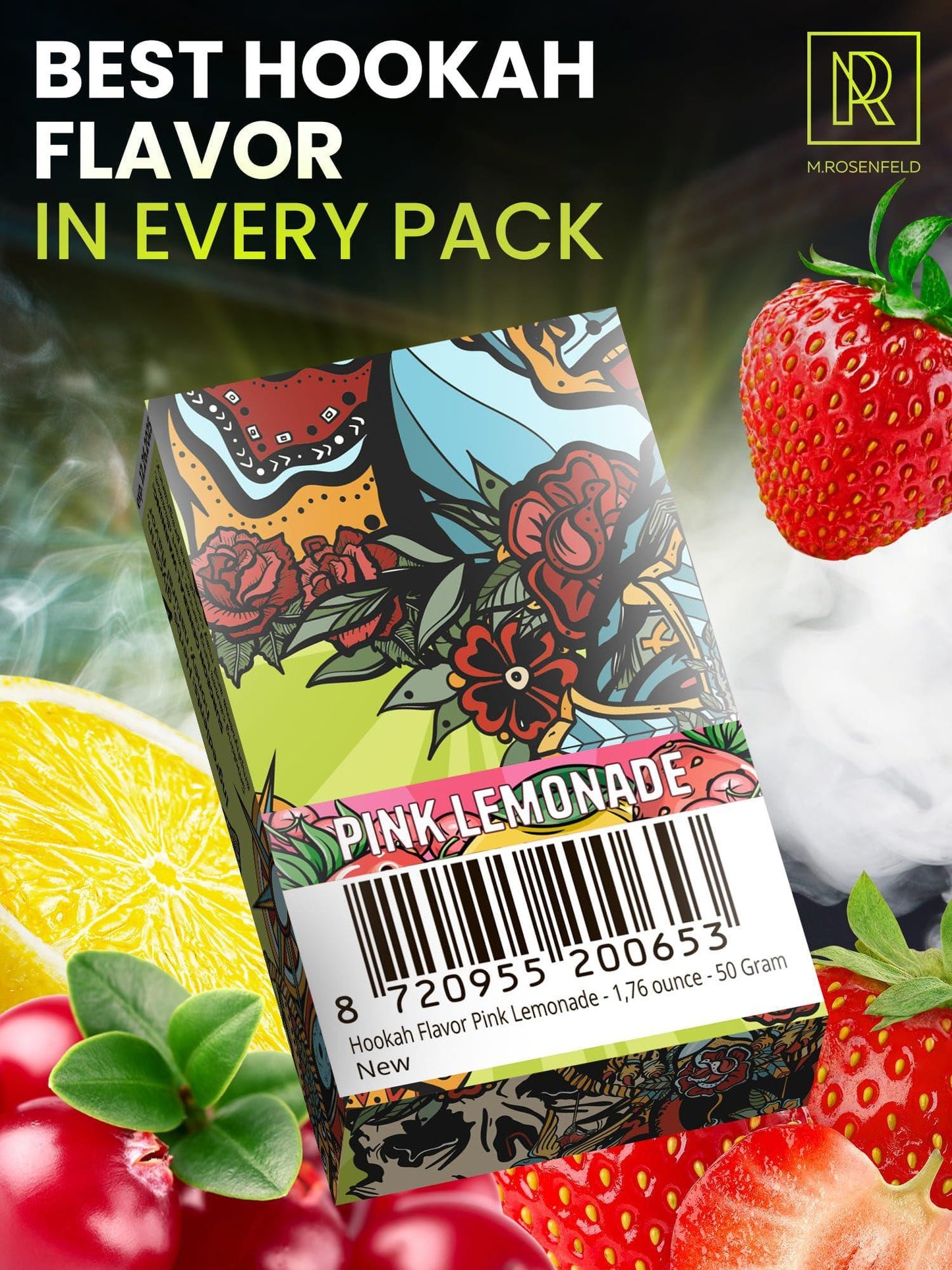 Hookah Flavor Pink Lemonade   176 ounce   (50 Gram)   Nicotine Free Herbal Hookah Shisha Tobacco Free Hookah Tobacco & Nicotine Free Shisha Pink Lemonade   Shisha Hookah Flavors