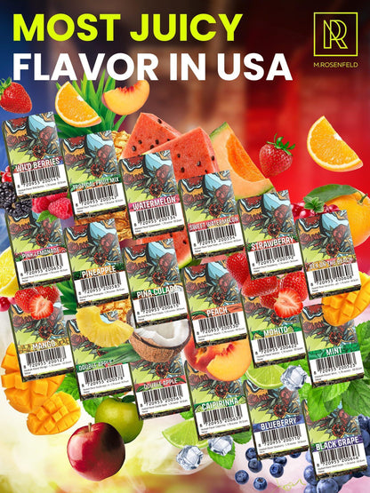 Hookah Flavor Strawberry   176 ounce (50 gram) Hookah Shisha Tobacco Free Molasses Hookah Tobacco & Nicotine Free Strawberry Shisha with Real Organic Shisha Hookah Flavors Strawberry Hookah Flavor