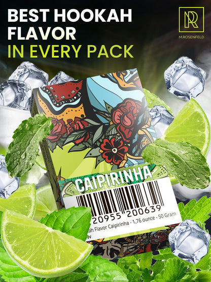 Hookah Flavor Caipirinha   176 ounce   (50 Gram)   Nicotine Free Herbal Hookah Shisha Tobacco Free Hookah Tobacco & Nicotine Free Shisha Caipirinha   Shisha Hookah Flavors