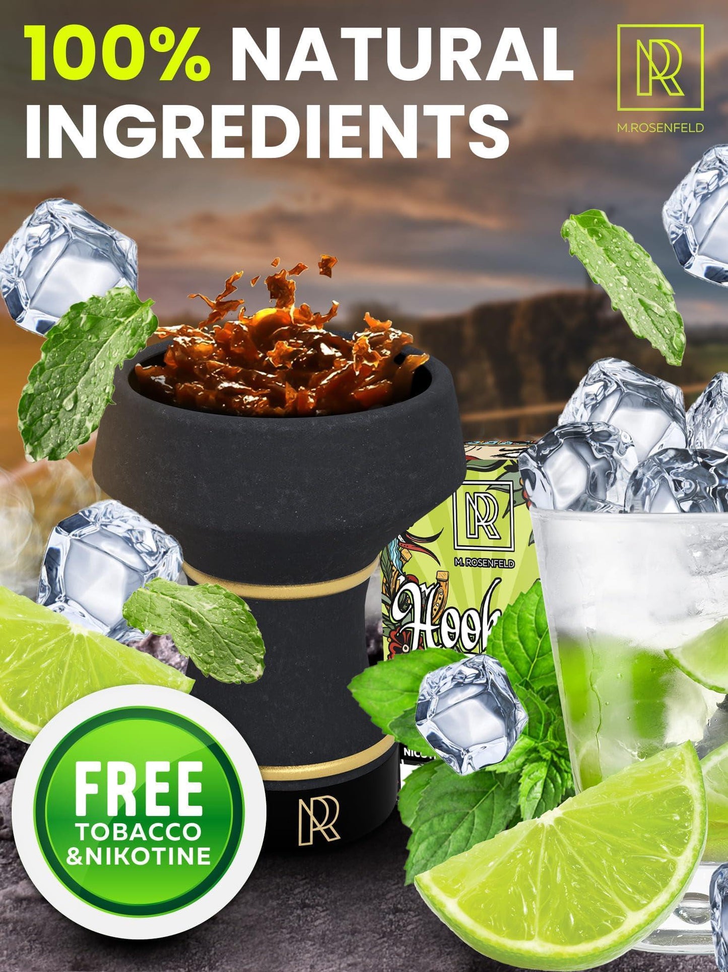 Hookah Flavor Caipirinha   176 ounce   (50 Gram)   Nicotine Free Herbal Hookah Shisha Tobacco Free Hookah Tobacco & Nicotine Free Shisha Caipirinha   Shisha Hookah Flavors