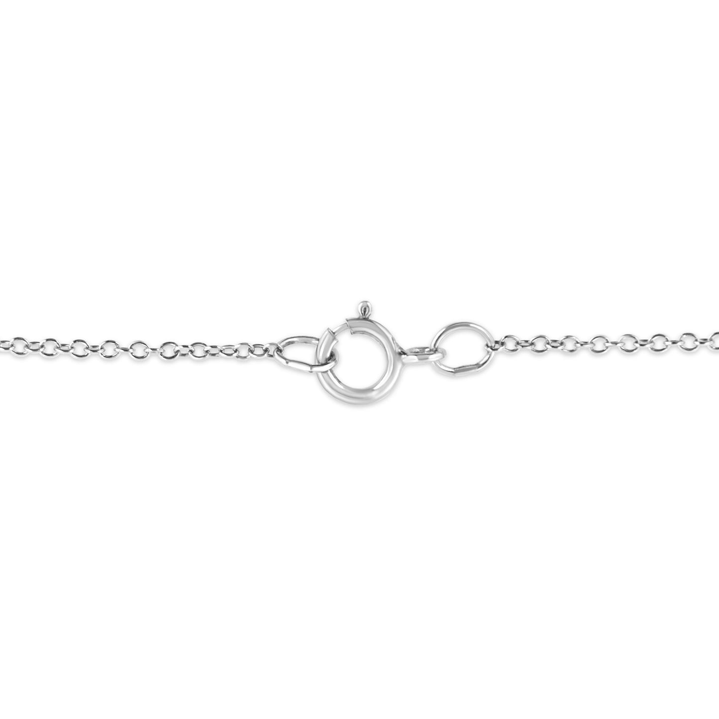 .925 Sterling Silver Prong-Set Diamond Accent Starfish Pendant Necklace (I-J Color, I1-I2 Clarity) - Size 18"