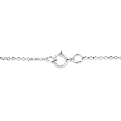 .925 Sterling Silver Prong-Set Diamond Accent Starfish Pendant Necklace (I-J Color, I1-I2 Clarity) - Size 18"