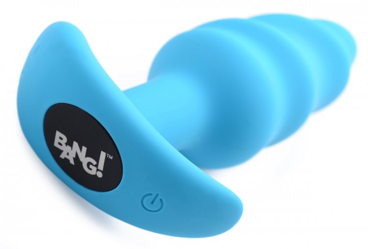 Bang! 21x Vibrating Silicone Swirl Butt Plug W/ Remote