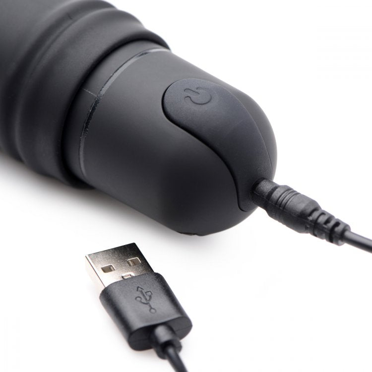 Bang! Xl Bullet & Swirl Silicone Sleeve Black
