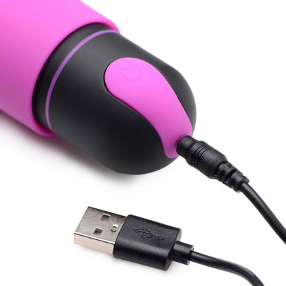 Bang! Xl Bullet & Wavy Silicone Sleeve Purple