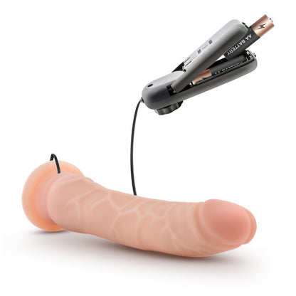Dr. Skin 8.5 Vibrating Realistic Cock W/suction Cup Vanilla"