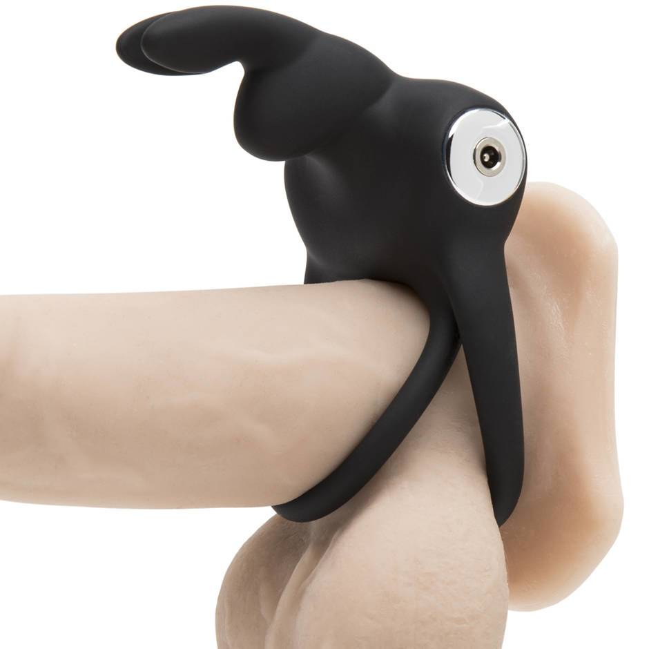 Happy Rabbit Stimulating Usb Rechargeable Cock Ring Black (out April)