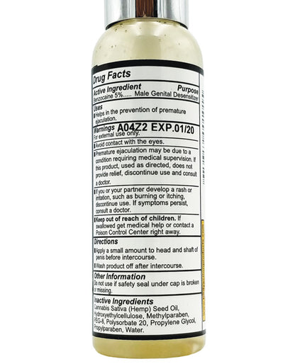 Higher Control Climax Control Gel For Men W/hemp Seed Oil - 2 Oz