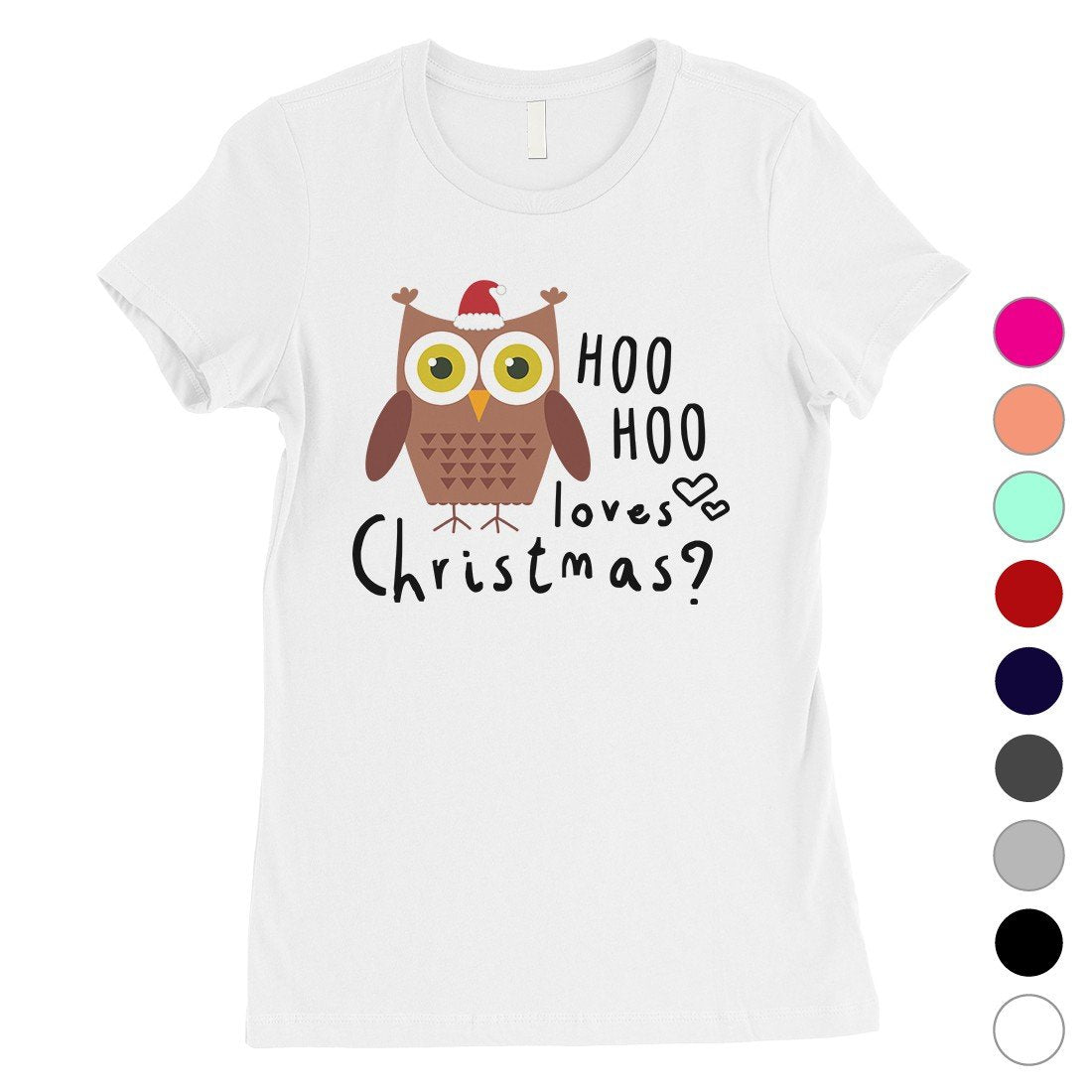 Hoo Christmas Owl Womens T-Shirt